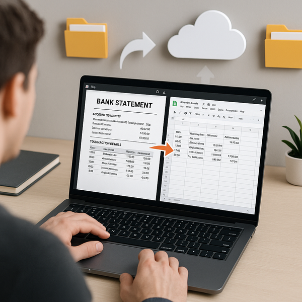 How to Upload PDF Bank Statements to Google Sheets in Minutes